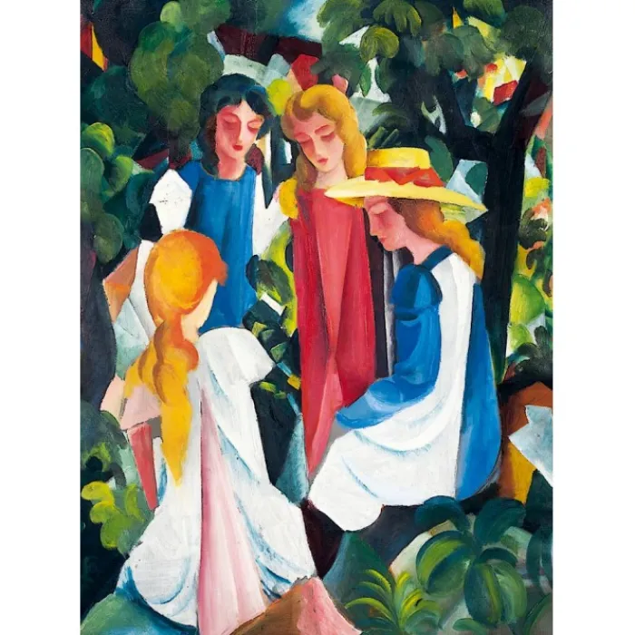Bluebird Puzzle Puzzle August Macke - Four Girls, 1913