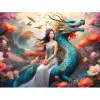 Bluebird Puzzle Puzzle Blue Dragon