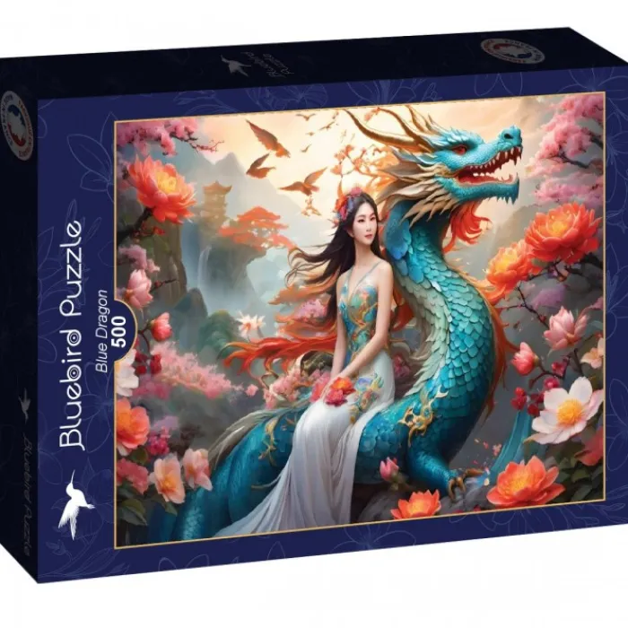Bluebird Puzzle Puzzle Blue Dragon