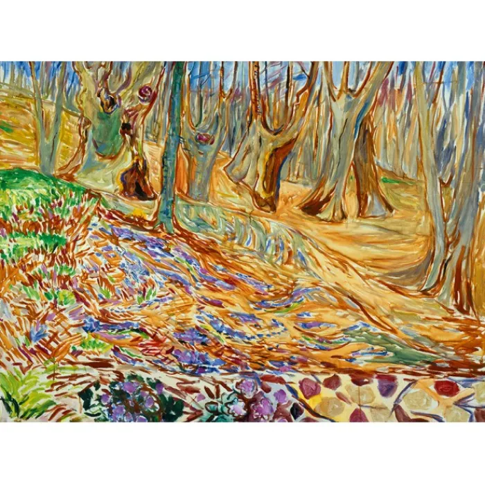 Bluebird Puzzle Puzzle Edvard Munch - Elm Forrest in Spring, 1923