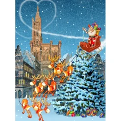 Bluebird Puzzle Puzzle François Ruyer - Cathédrale de Strasbourg à Noël