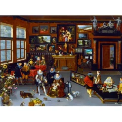 Bluebird Puzzle Puzzle Hieronymus Francken Iicirca - The Archdukes Albert and Isabella Visiting a Collector's Cabinet, 1623