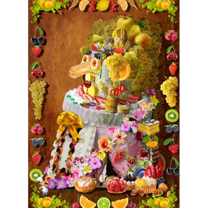 Bluebird Puzzle Puzzle La Cantatrice Gâteau inspirée par Arcimboldo