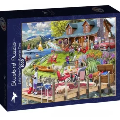 Bluebird Puzzle Puzzle Lake View Cabin Mountain Time