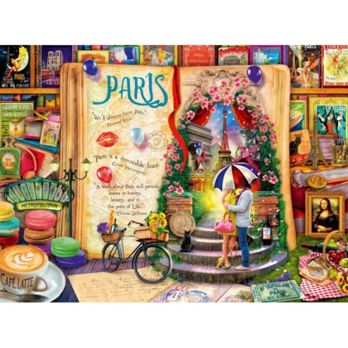 Bluebird Puzzle Puzzle Life is an Open Book Paris