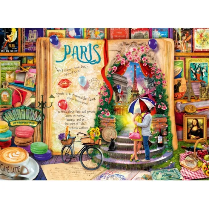 Bluebird Puzzle Puzzle Life is an Open Book Paris