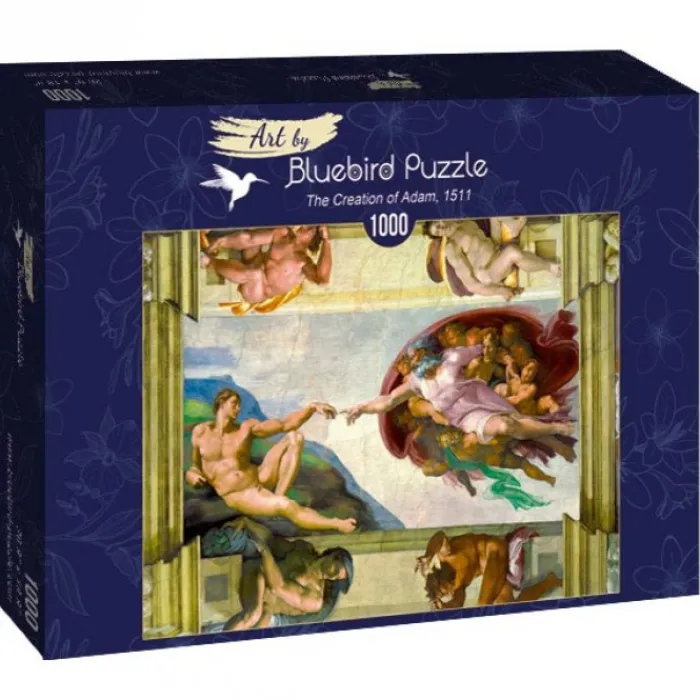 Bluebird Puzzle Puzzle Michelangelo - The Creation of Adam, 1511