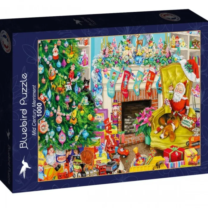 Bluebird Puzzle Puzzle Mid Century Merriment