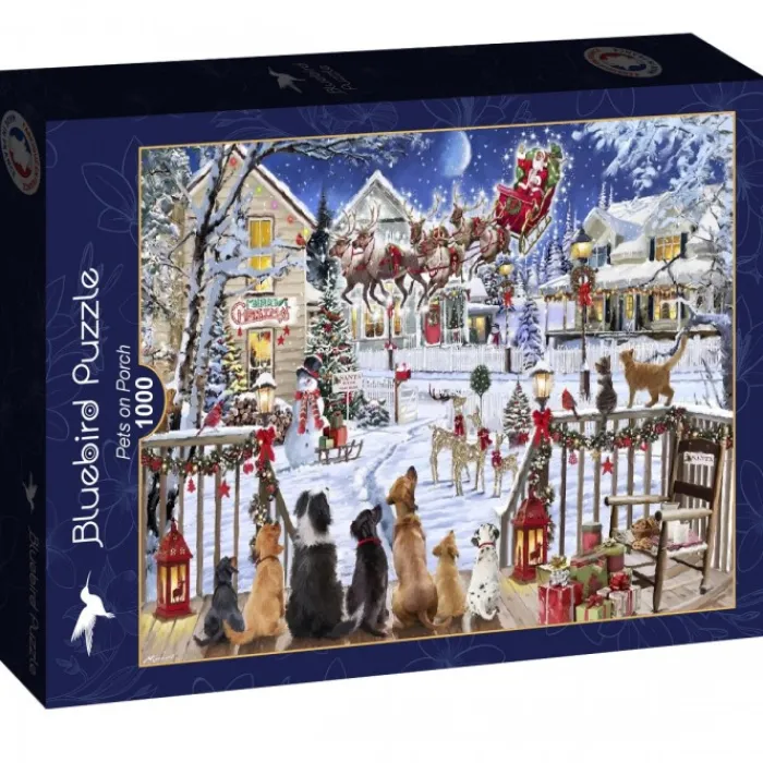 Bluebird Puzzle Puzzle Pets on Porch