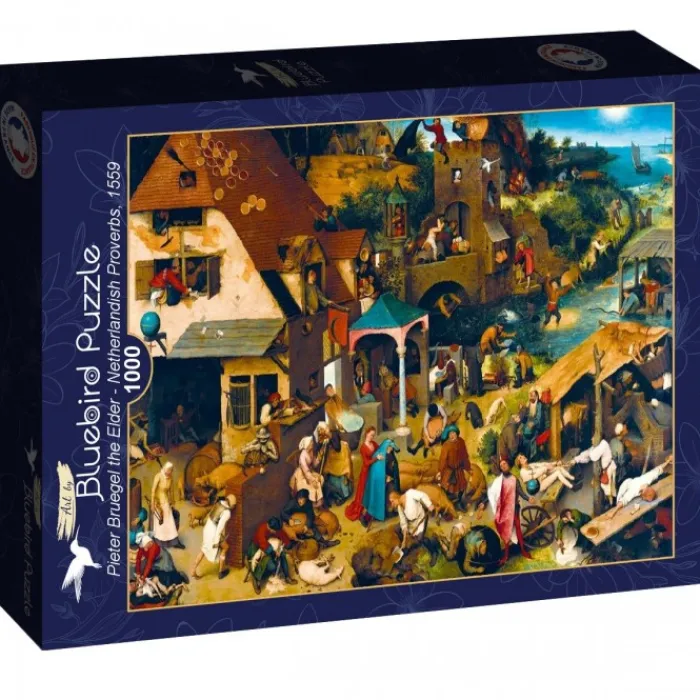 Bluebird Puzzle Puzzle Pieter Bruegel the Elder - Netherlandish Proverbs, 1559