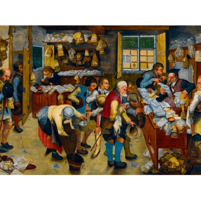 Bluebird Puzzle Puzzle Pieter Brueghel the Younger - The Tax-collector's Office, 1615