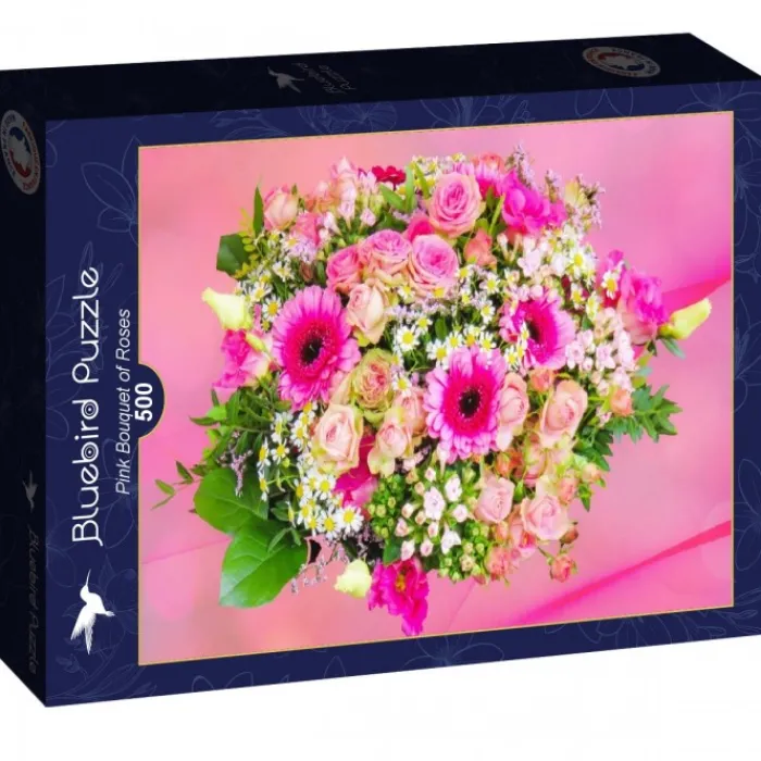 Bluebird Puzzle Puzzle Pink Bouquet of Roses
