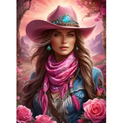 Bluebird Puzzle Puzzle Pink Cowgirl