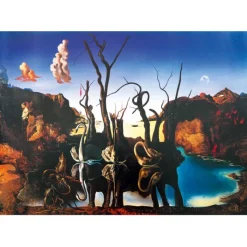 Bluebird Puzzle Puzzle Salvador Dalí - Swans Reflecting Elephants, 1937