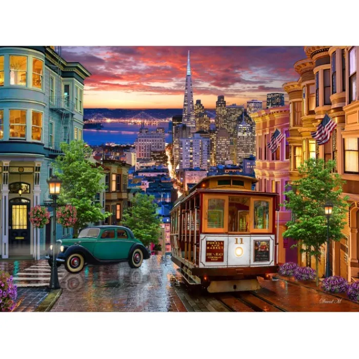 Bluebird Puzzle Puzzle San Francisco Trolley