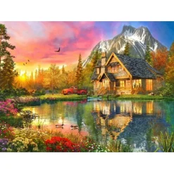 Bluebird Puzzle Puzzle The Mountain Cabin