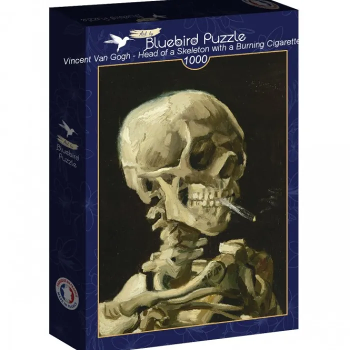 Bluebird Puzzle Puzzle Vincent Van Gogh - Head of a Skeleton with a Burning Cigarette, 1886