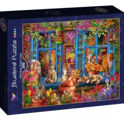 Bluebird Puzzle Puzzle Window Shelf Cats