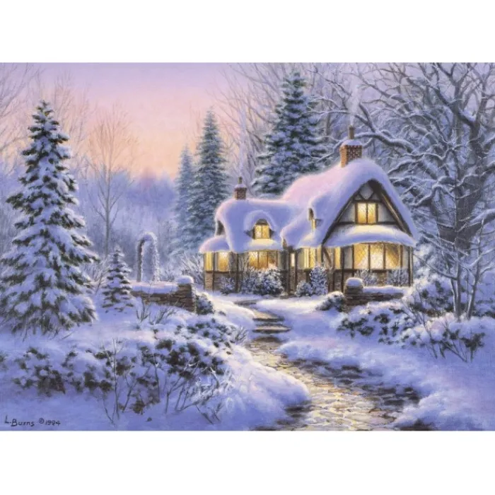 Bluebird Puzzle Puzzle Winter's Blanket Wouldbie Cottage