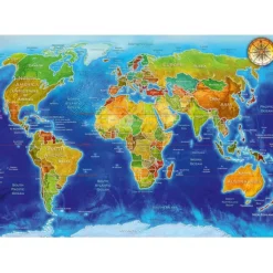 Bluebird Puzzle Puzzle World Geo-Political Map