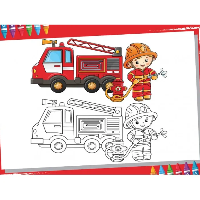 Bluebird Puzzle Puzzle XXL Pieces - Color Me - Pompier